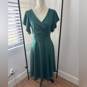 Holiday Hunter Green Christmas Dress Like New